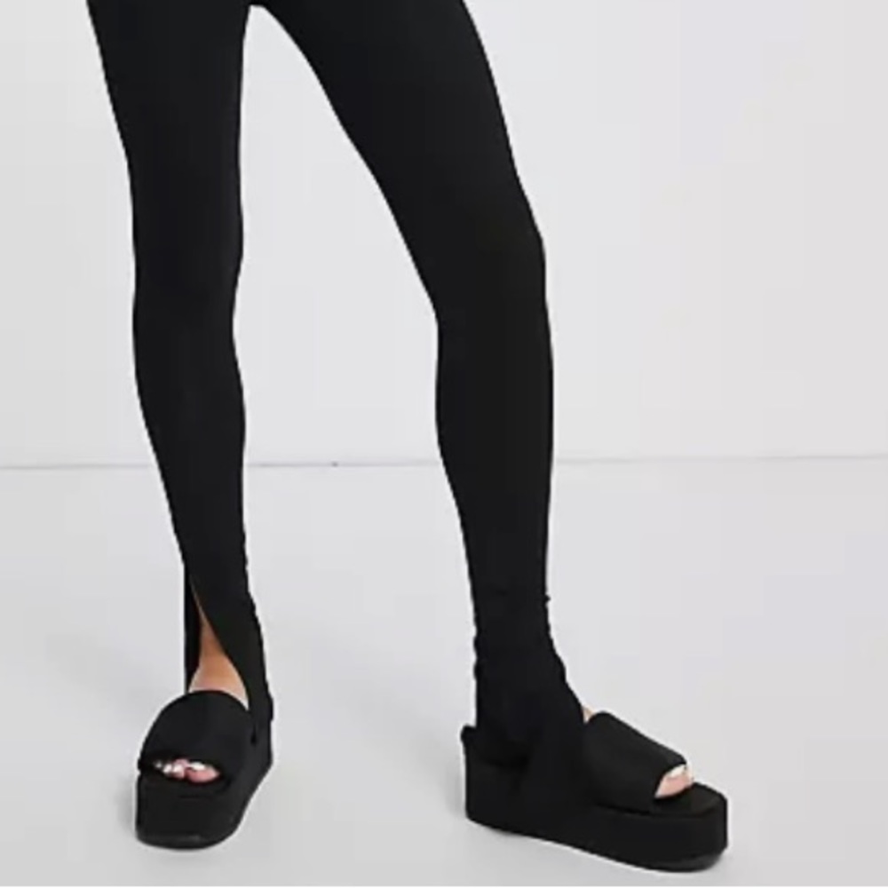 ASOS tall stretchy pants with slits on bottoms